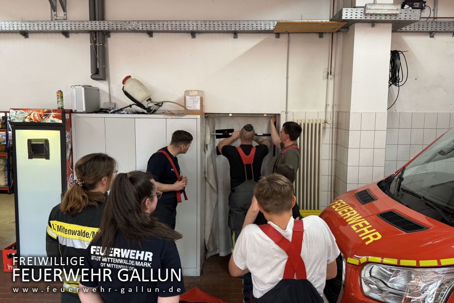 Ausbildung mit der Feuerwehr Mittenwalde